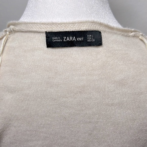 Zara sandy khaki color cardigan size L - Picture 3 of 3